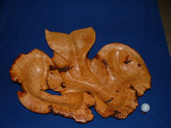 Alder Birdseye Burl Whale Tail Bowl (SOLD)