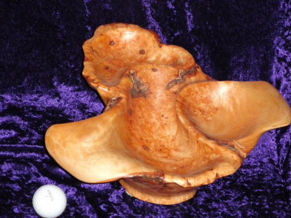 Alder Burl Footed Tri-Bowl (SOLD)