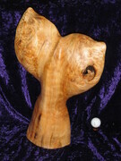 Deep Dive - SOLD - Whale Tail sculpted from maple