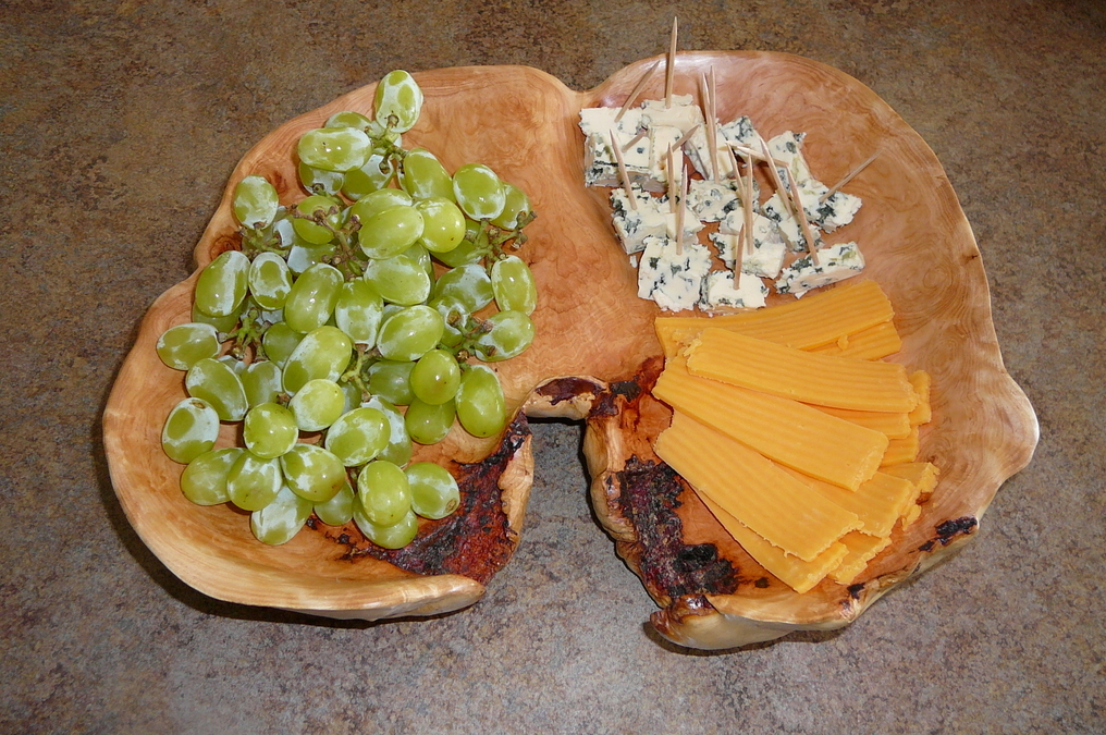 Fir Burl Platter - Snack Time (SOLD)