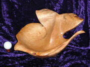 'Mystery' Burl Whale Tail Bowl (SOLD)