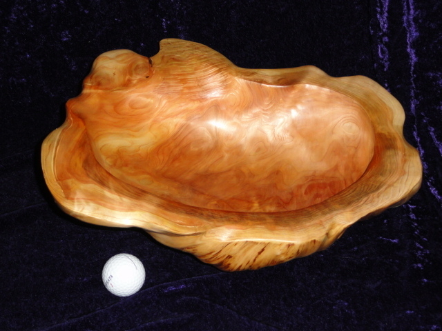 Red Cedar Burl Bowl - SOLD