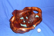 Red Cedar Burl with Torquoise Inlace (SOLD)