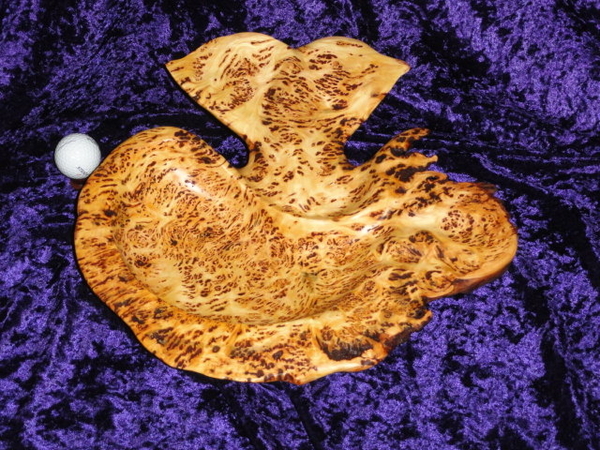 Scenic Splash - Bark Inclusions make this Yellow Cedar Burl piece Stunning!