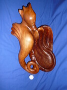 Snuggling Seahorse (Red Cedar Birdseye Burl - all one piece)
