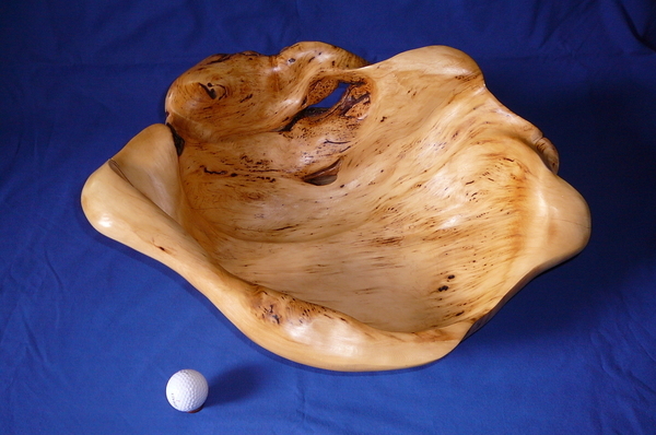 Yellow Cedar Burl Bowl (SOLD)