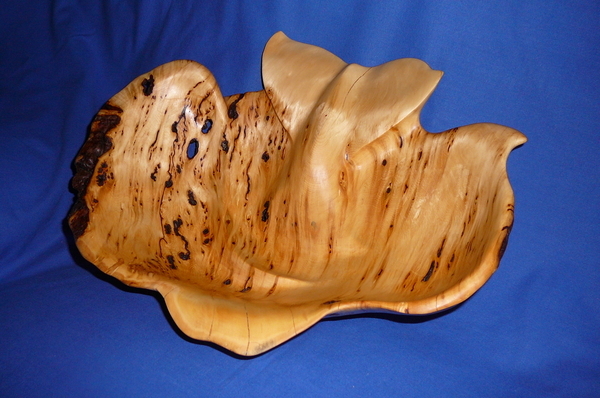 Laura's Yellow Cedar Whale Tail Fruit Bowl